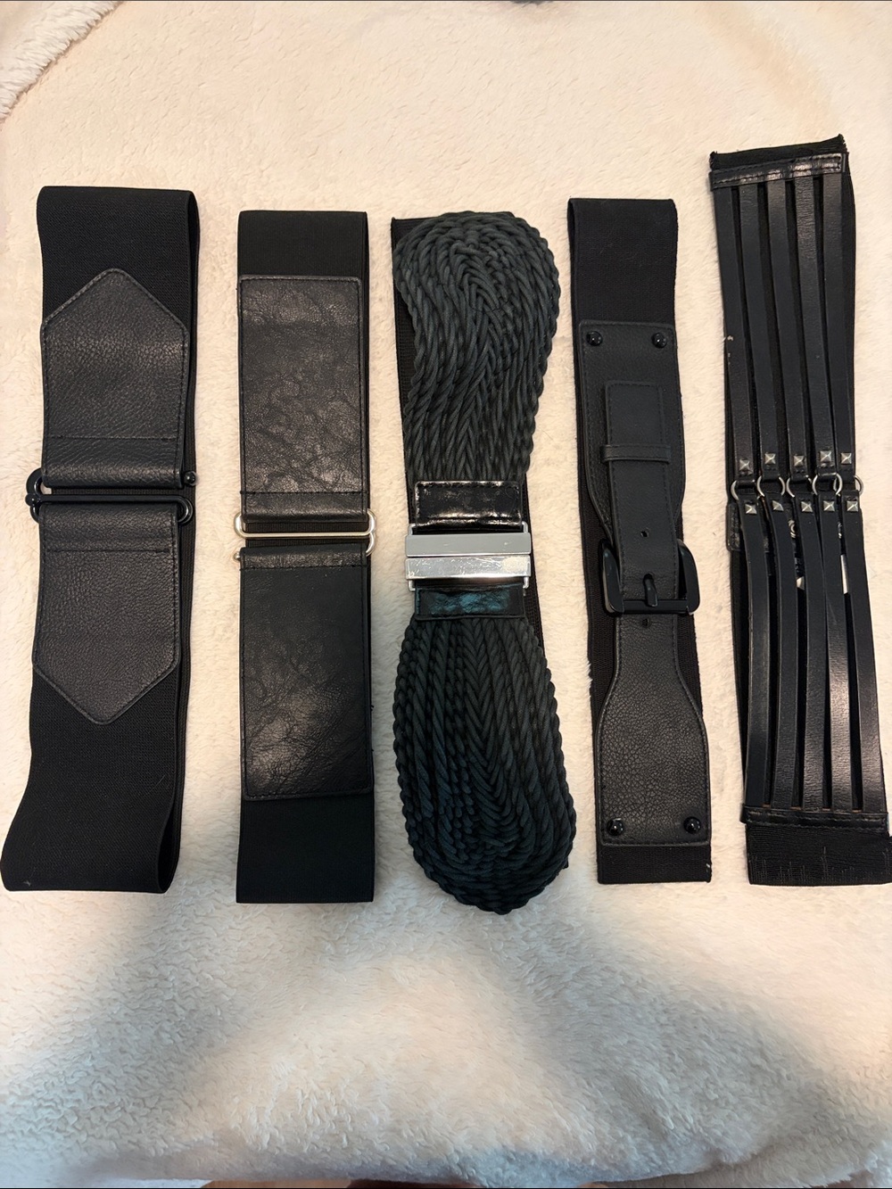 Express Black Women's Elastic Belt Set - 5-Pack